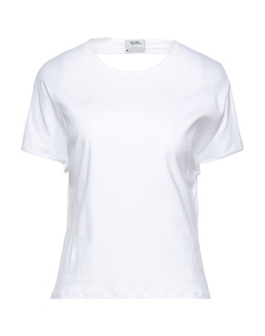 Vejas Woman T-shirt White Size 4 Cotton In White