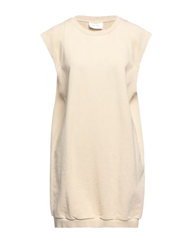 American Vintage Woman Mini Dress Sand Size M/l Cotton In Beige