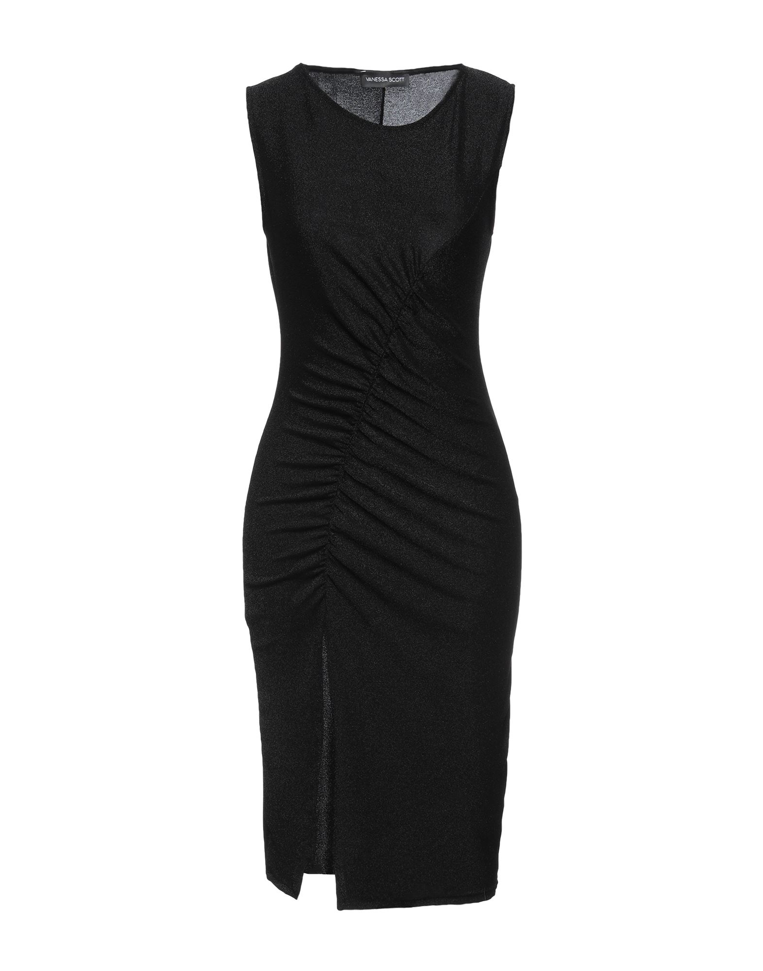 Vanessa Scott Midi Dresses In Black | ModeSens
