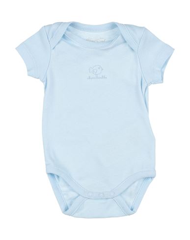 Mayoral Newborn Boy Baby Bodysuit Sky Blue Size 0 Cotton