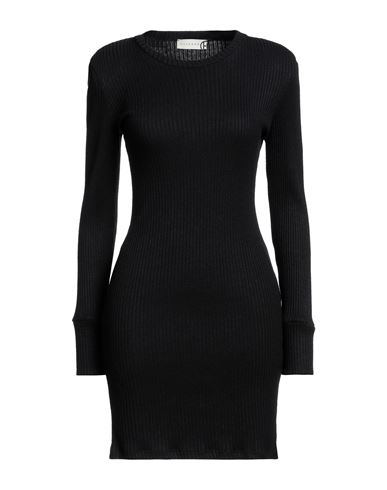 Haveone Woman Mini Dress Black Size M Viscose, Nylon, Polyester