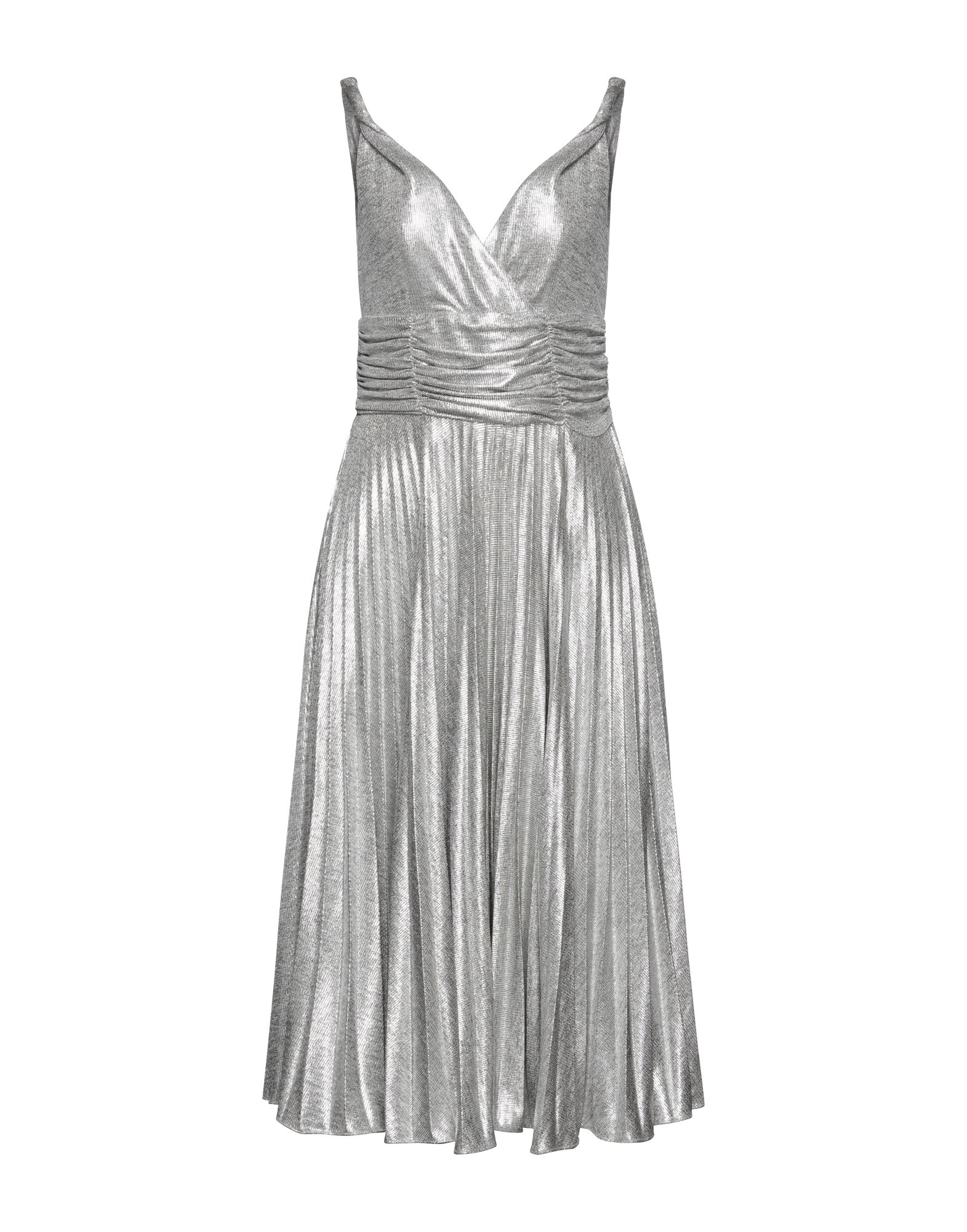 Sologioie Midi Dresses In Silver