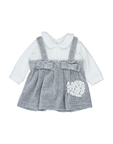 Fun & Fun Newborn Girl Baby Dress Grey Size 0 Cotton, Polyester