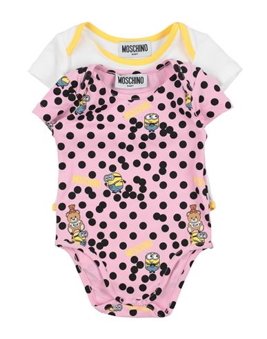 Moschino Baby Newborn Girl Baby Accessories Set Pink Size 1 Cotton, Elastane