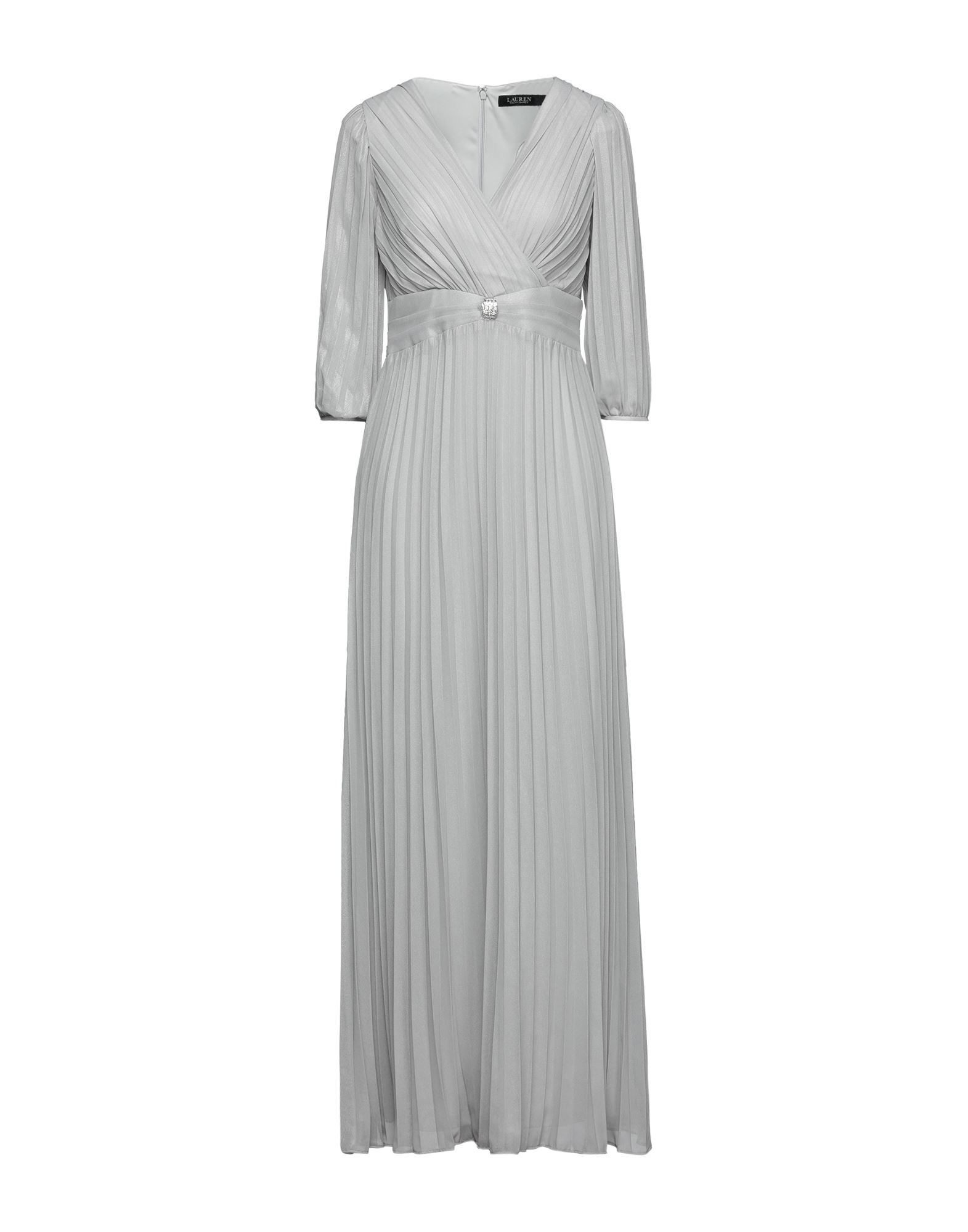 Lauren Ralph Lauren Long Dresses In Light Grey | ModeSens