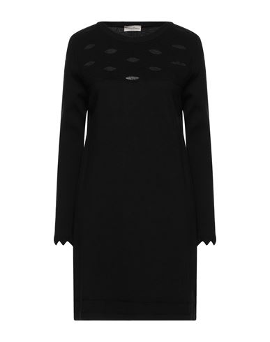 Woman Mini dress Khaki Size 6 Wool, Cashmere, Nylon, Elastane