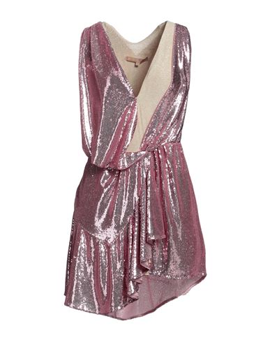 Babylon Woman Mini Dress Pink Size 8 Polyester, Viscose, Polyamide, Elastane