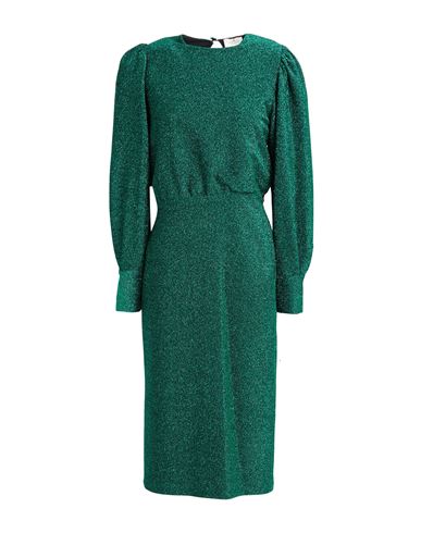 Rebel Queen By Liu •jo Woman Midi Dress Emerald Green Size M Polyester, Polyamide, Elastane