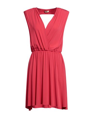 Liu •jo Woman Mini Dress Red Size 12 Viscose, Elastane