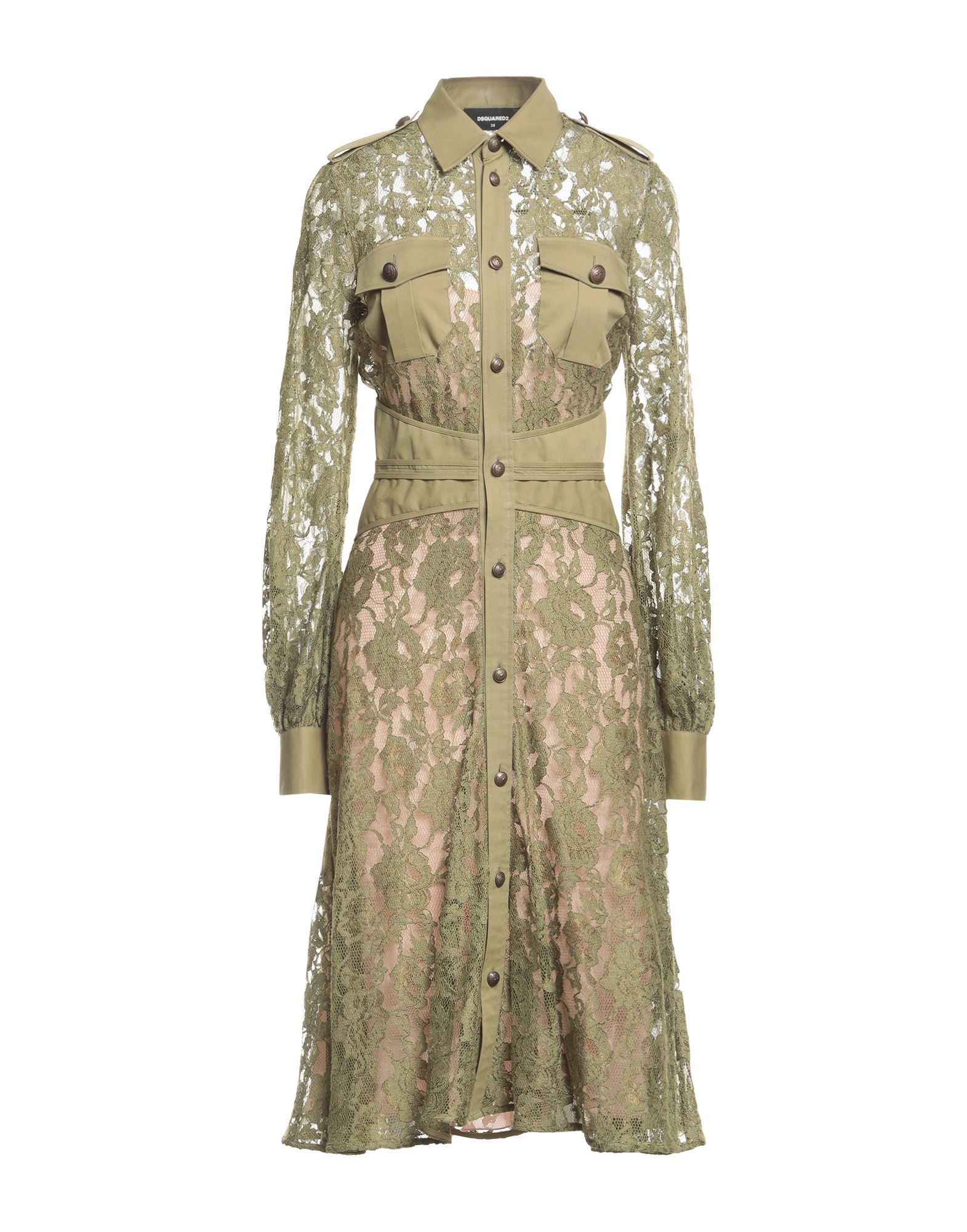 Dsquared2 Midi Dresses In Green