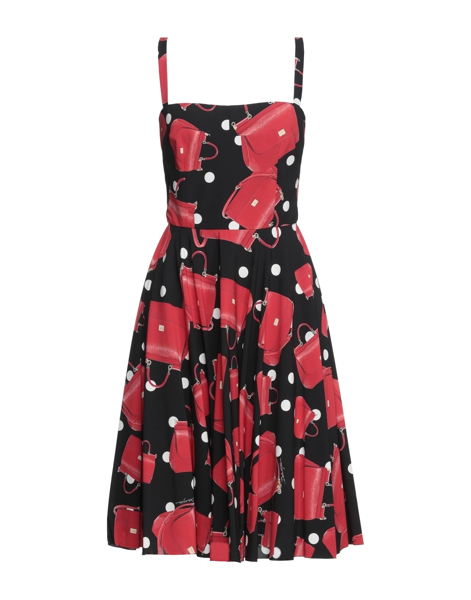 Dolce & Gabbana Midi Dresses In Black