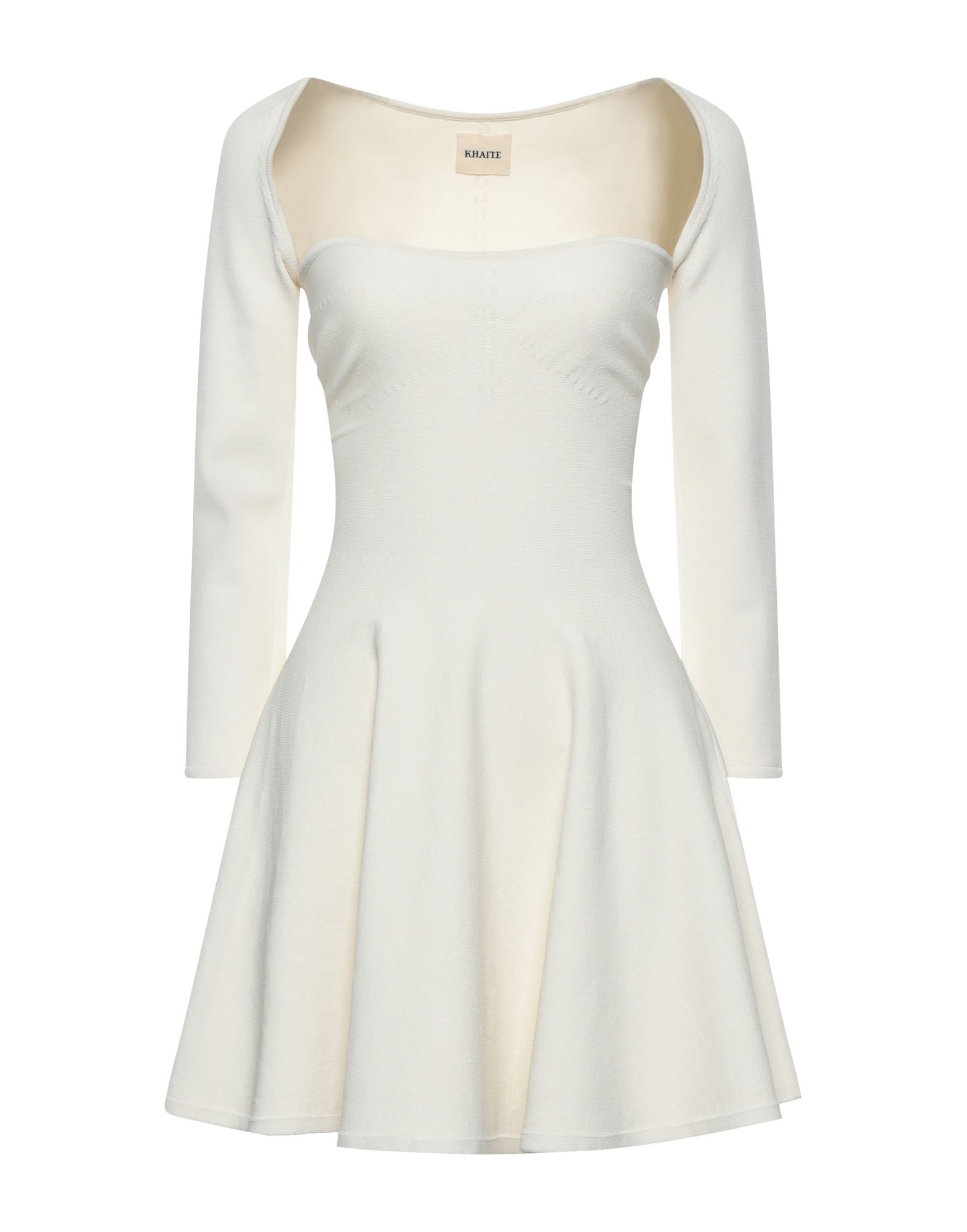 Khaite Short Dresses In White | ModeSens