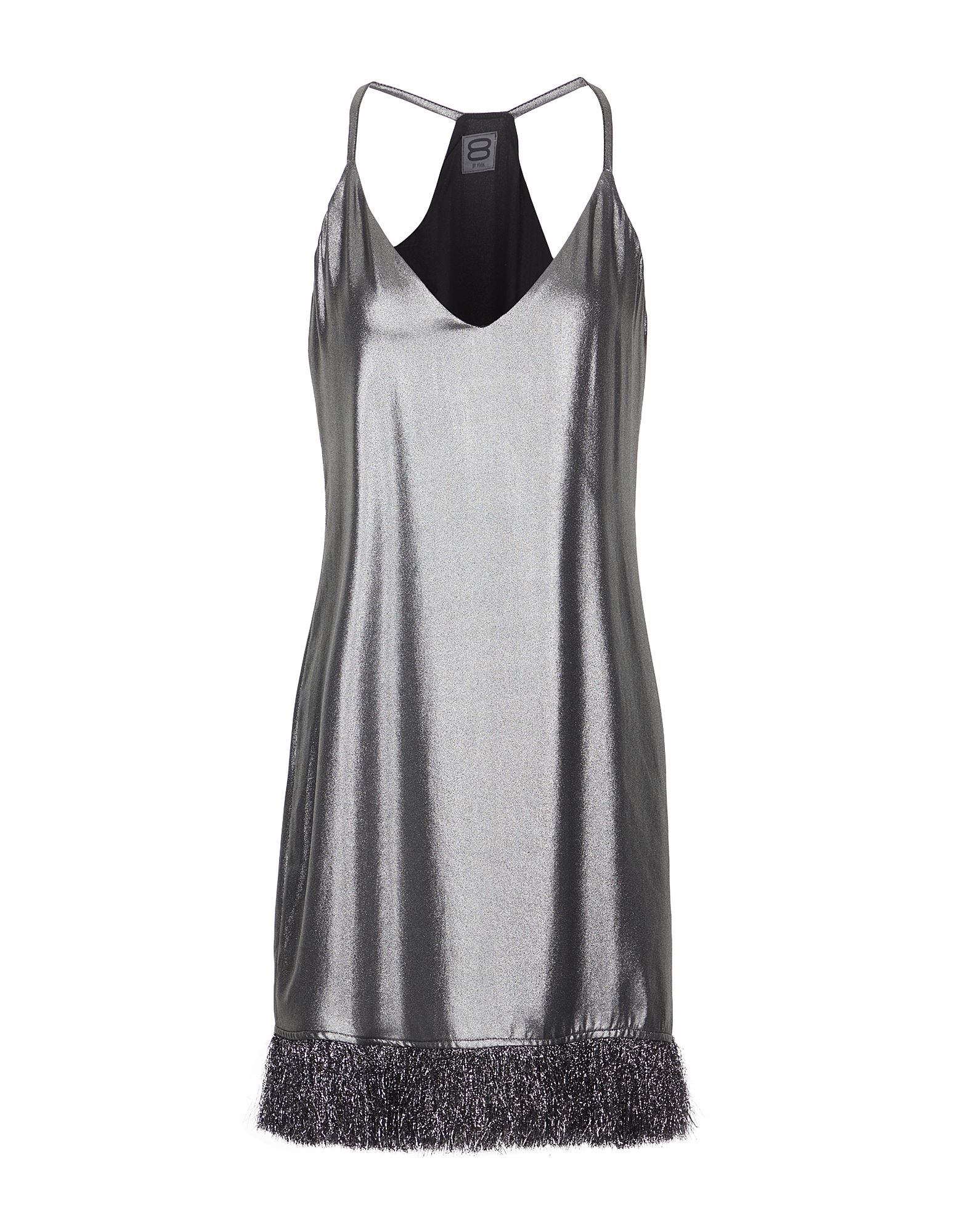 8 By Yoox Short Dresses In Grey
