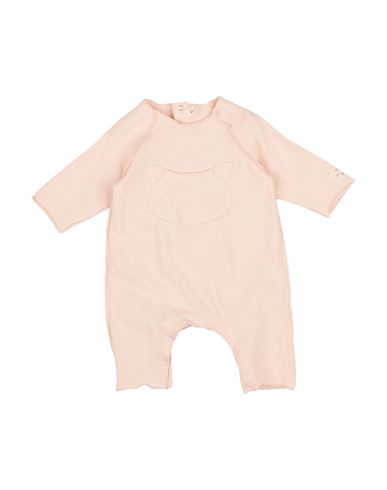 Teddy & Minou Newborn Girl Baby Jumpsuits & Overalls Blush Size 3 Organic Cotton In Pink