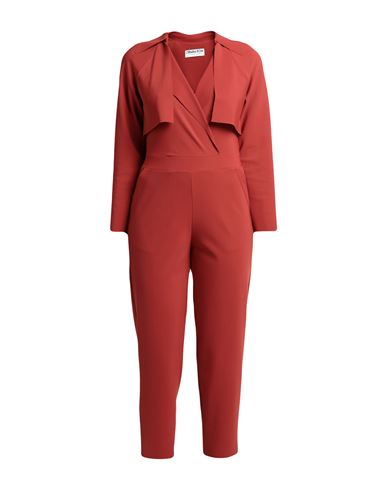 Chiara Boni La Petite Robe Woman Jumpsuit Rust Size 2 Polyamide, Elastane In Red