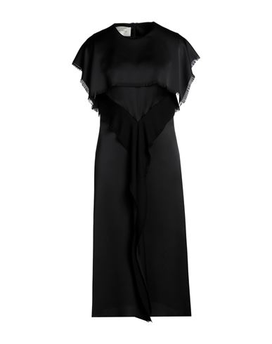 Woman Midi dress Black Size 6 Polyester