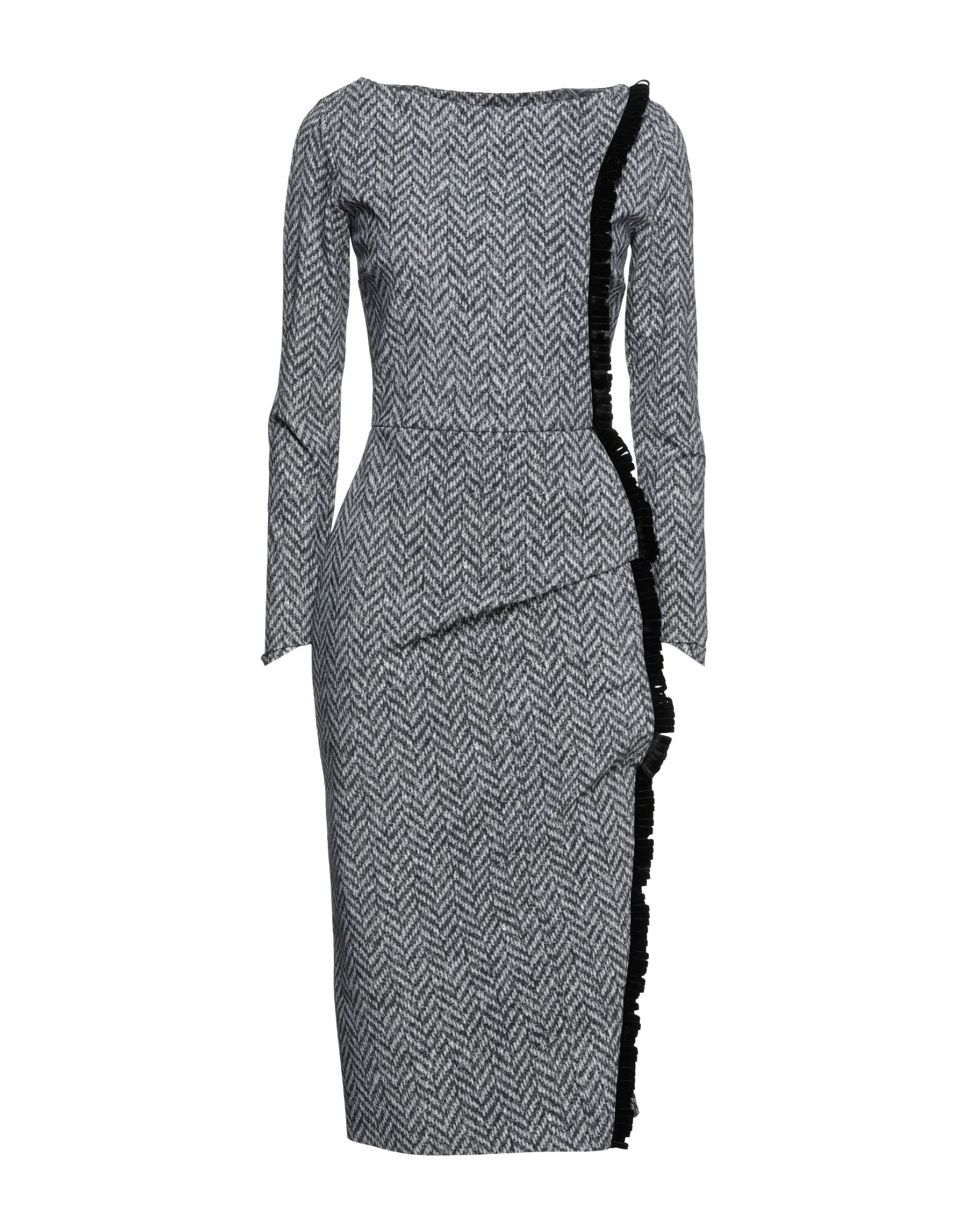 Chiara Boni La Petite Robe Midi Dresses In Grey | ModeSens