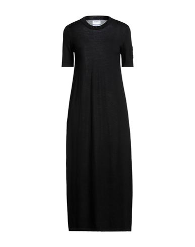 Barrie Woman Midi Dress Black Size L Cashmere