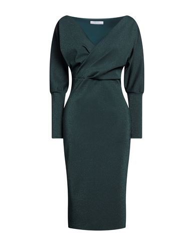 Chiara Boni La Petite Robe Woman Midi Dress Dark Green Size 2 Polyamide, Elastane