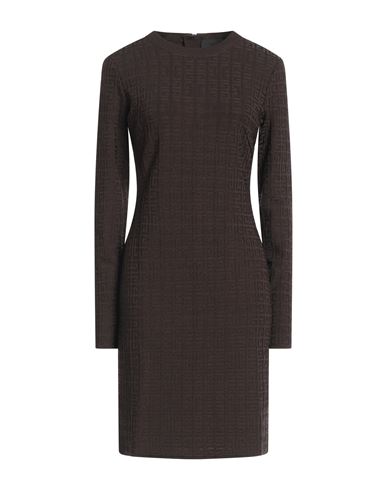 Shop Givenchy Woman Midi Dress Dark Brown Size S Viscose, Polyamide, Elastane