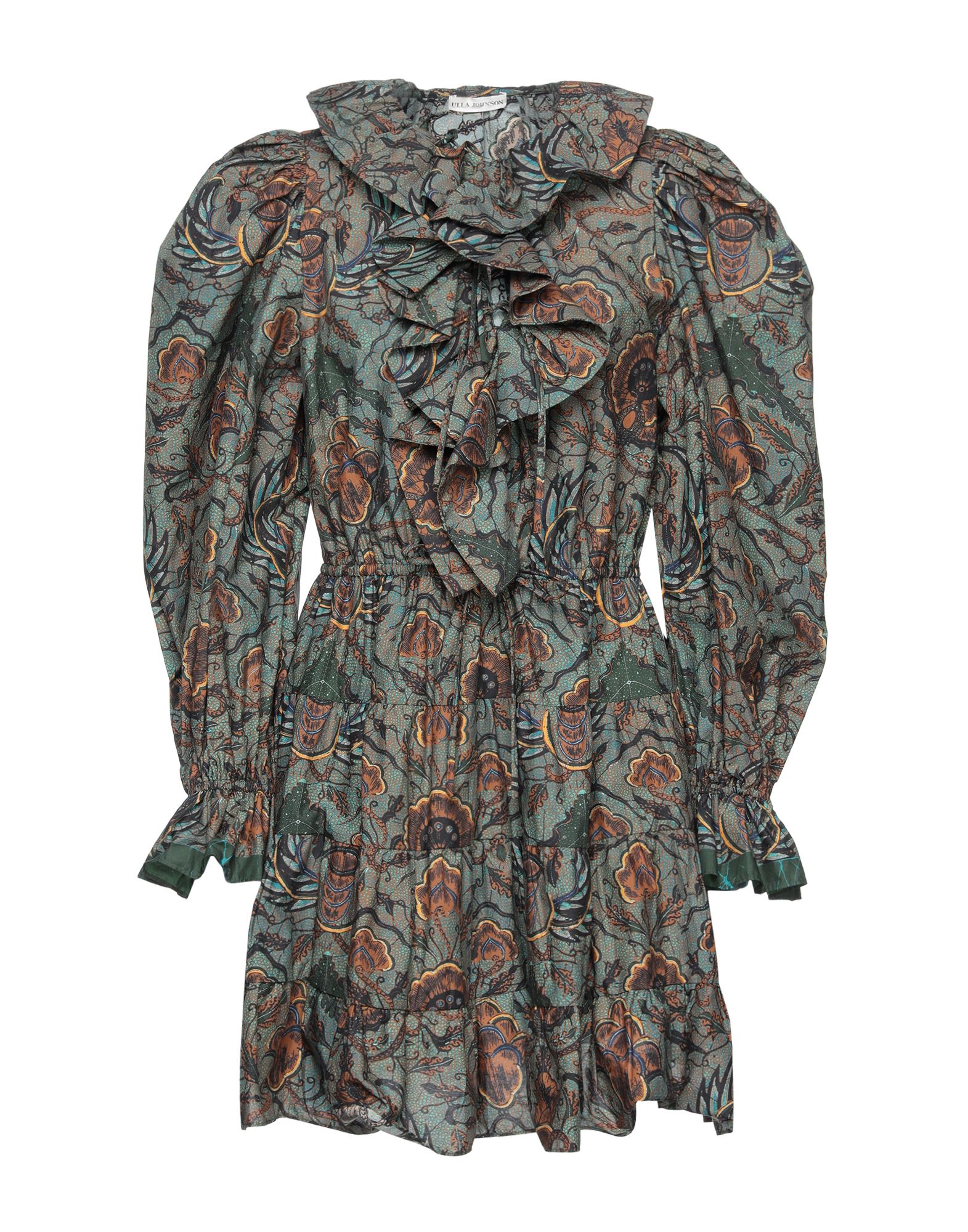 Ulla Johnson Short Dresses In Sage Green | ModeSens