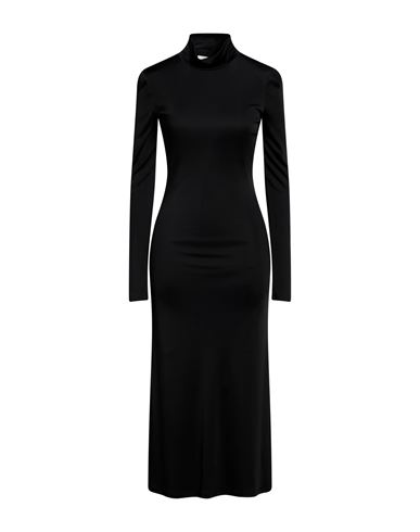 Patrizia Pepe Woman Midi Dress Black Size 2 Viscose