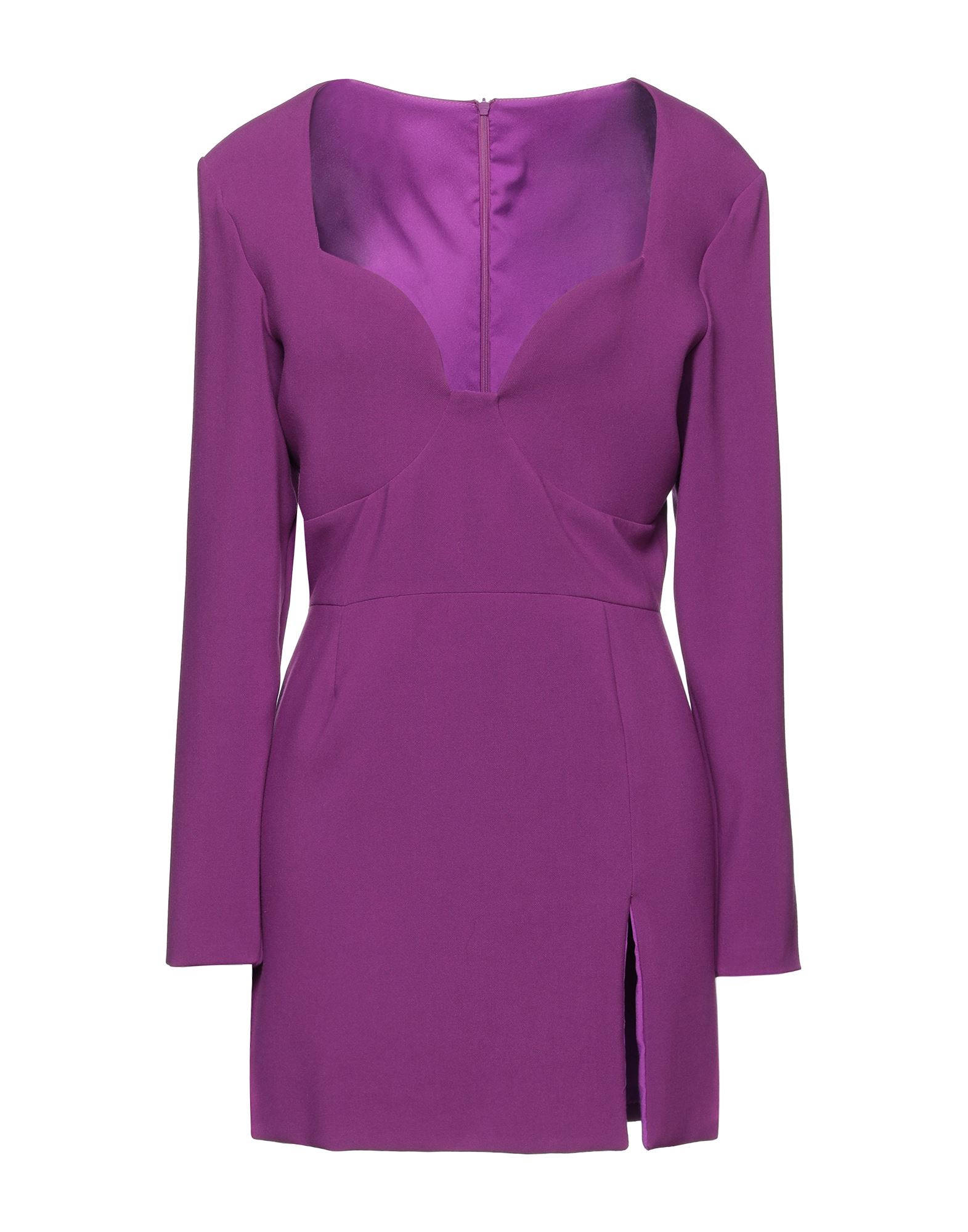 Cinqrue Woman Mini Dress Purple Size S Polyester, Rayon, Elastane