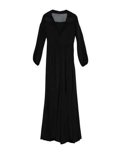 Feleppa Woman Long Dress Black Size 4 Polyester