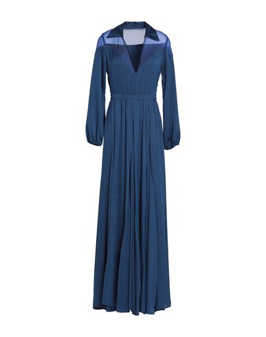 Feleppa Woman Long Dress Navy Blue Size 4 Polyester