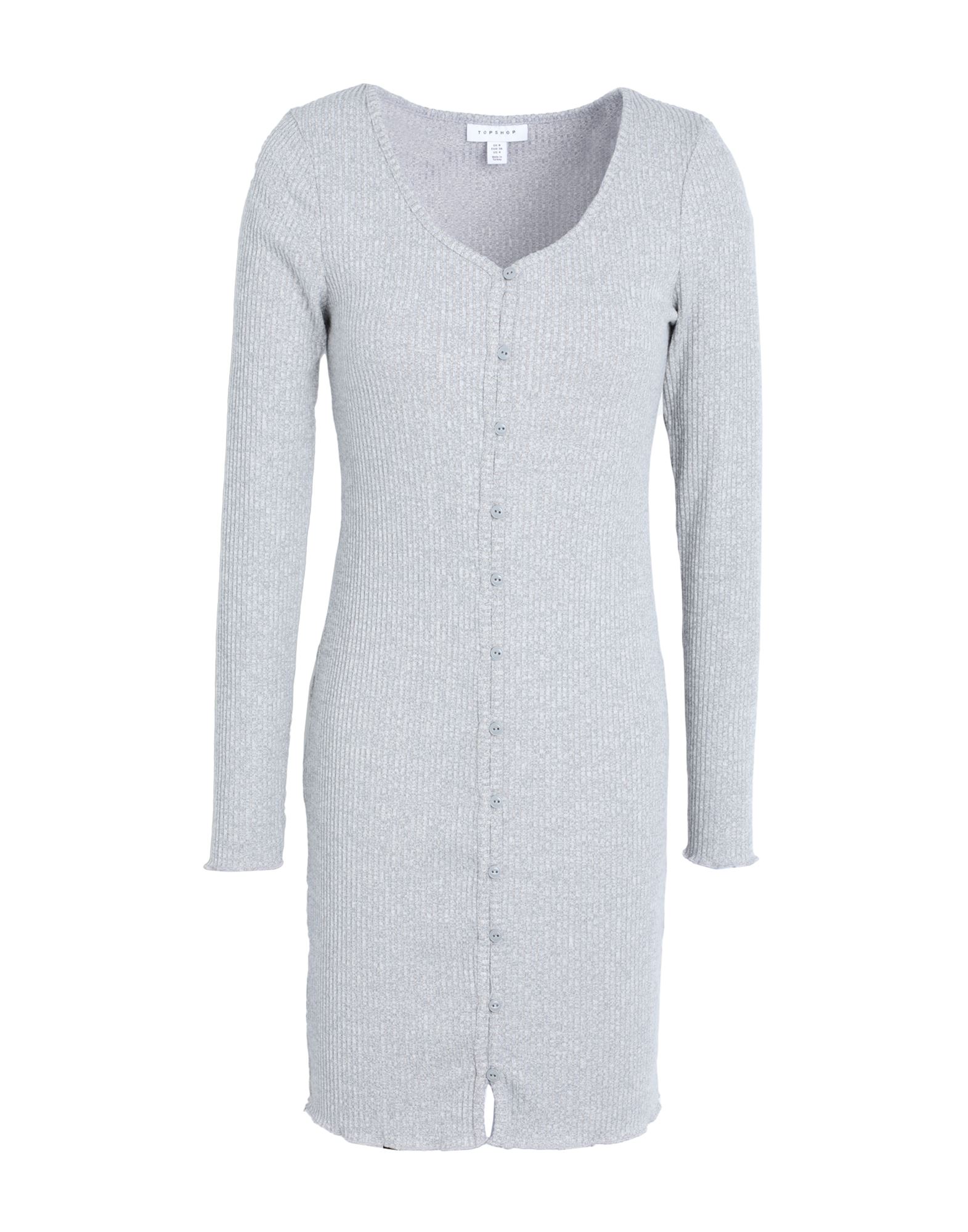 Topshop Short Dresses In Grey