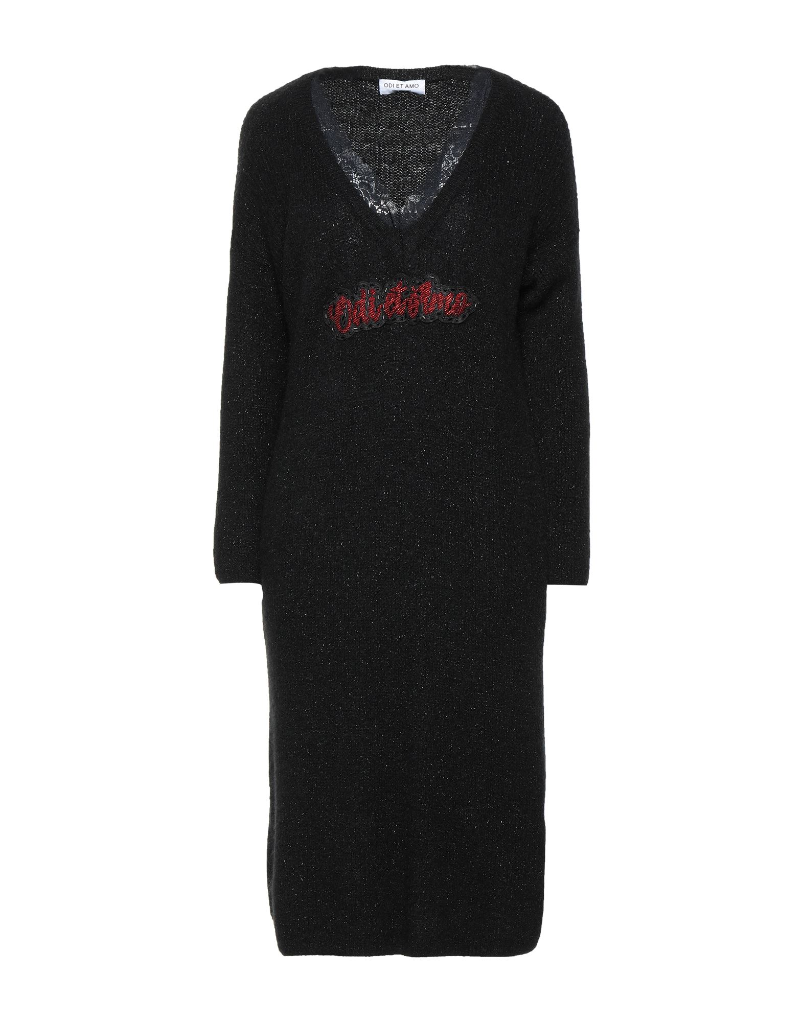 Odi Et Amo Midi Dresses In Black