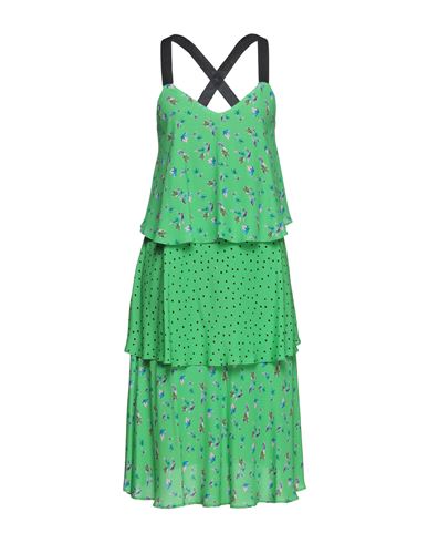 Woman Mini dress Acid green Size S Polyester