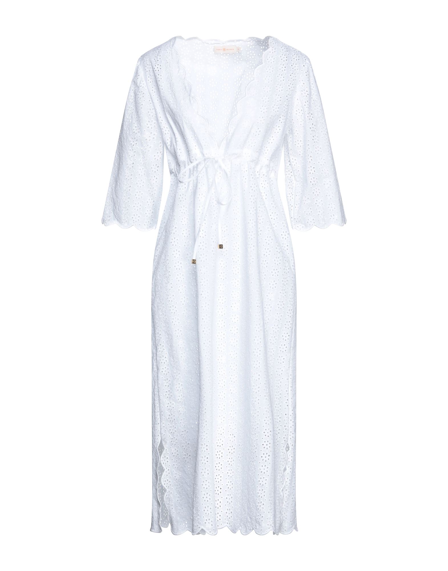 Tory Burch Midi Dresses In White | ModeSens