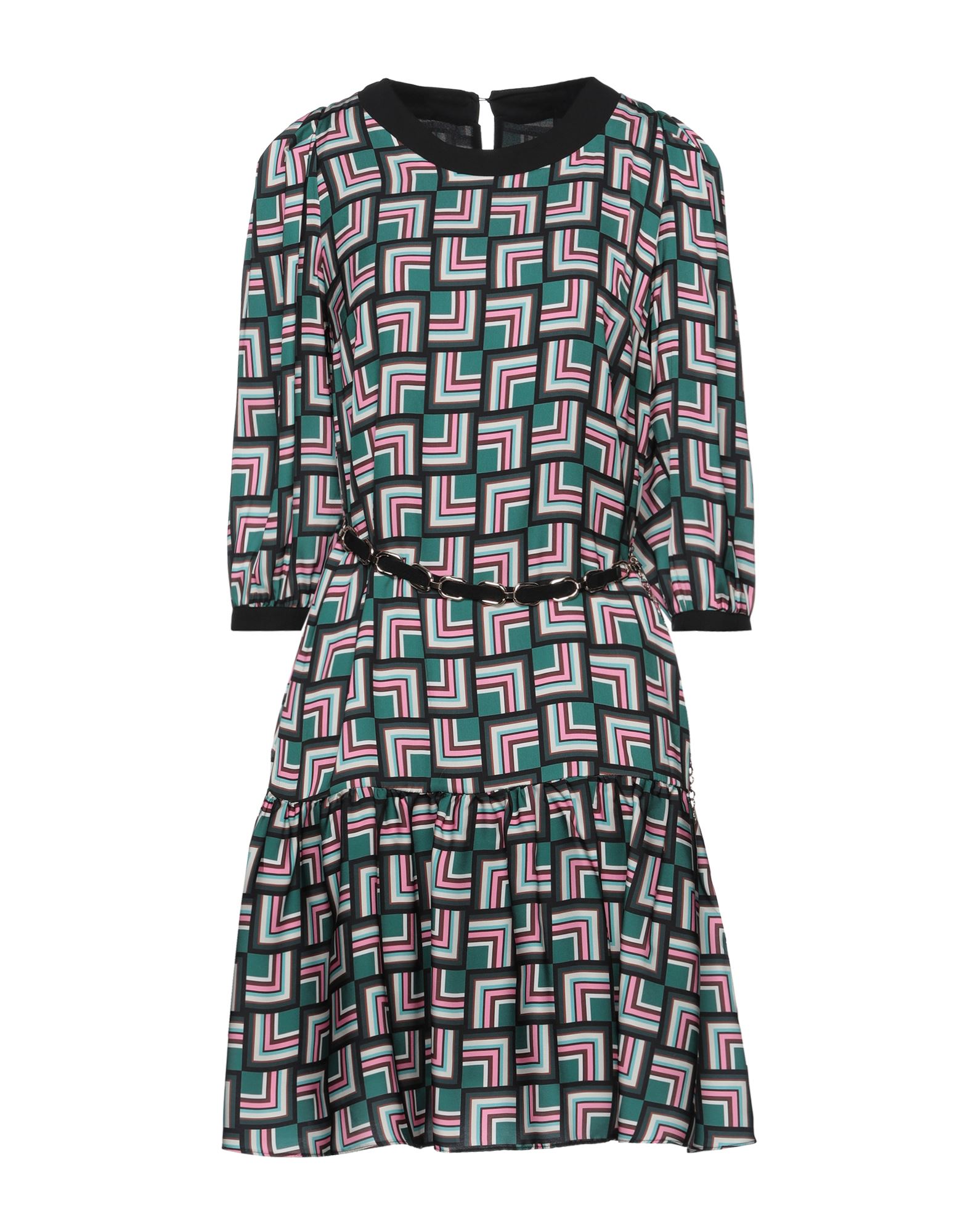 Hanita Short Dresses In Dark Green