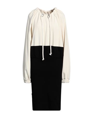 Shop Jijil Woman Midi Dress Cream Size 10 Cotton, Polyester In White