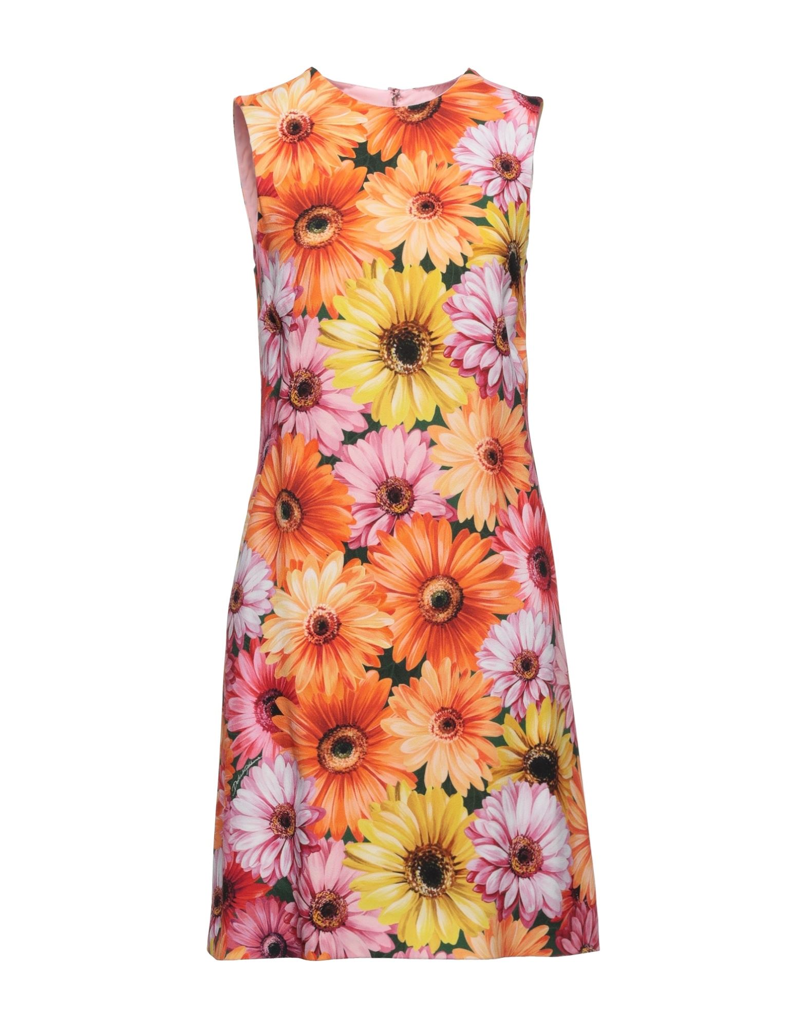 Dolce & Gabbana Short Dresses In Yellow