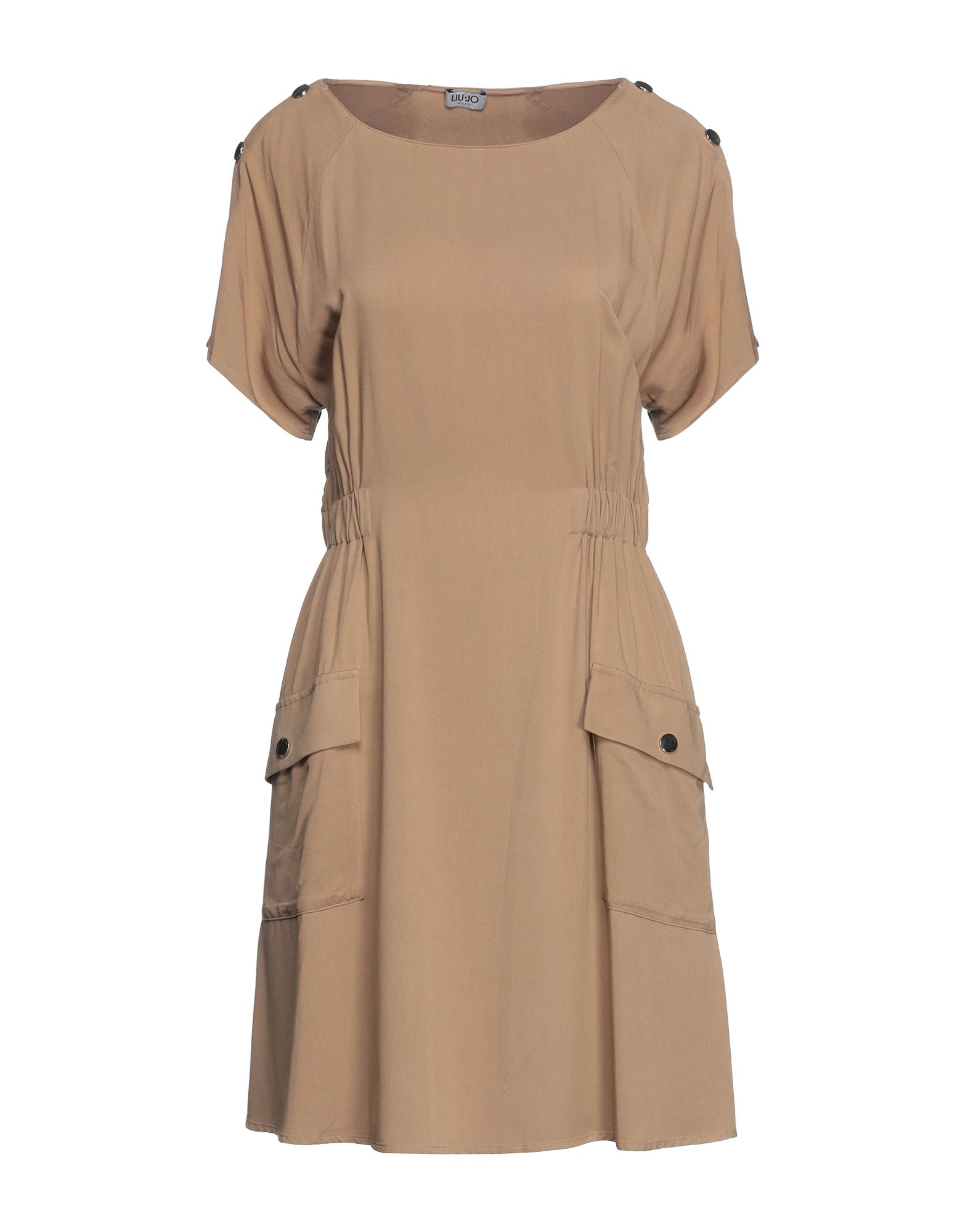 Liu •jo Short Dresses In Camel