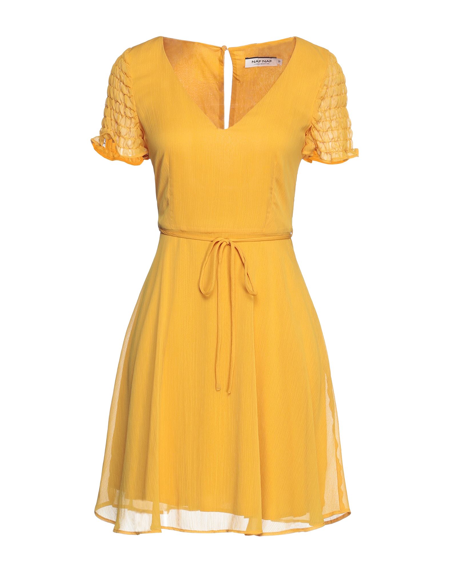 Naf Naf Short Dresses In Yellow