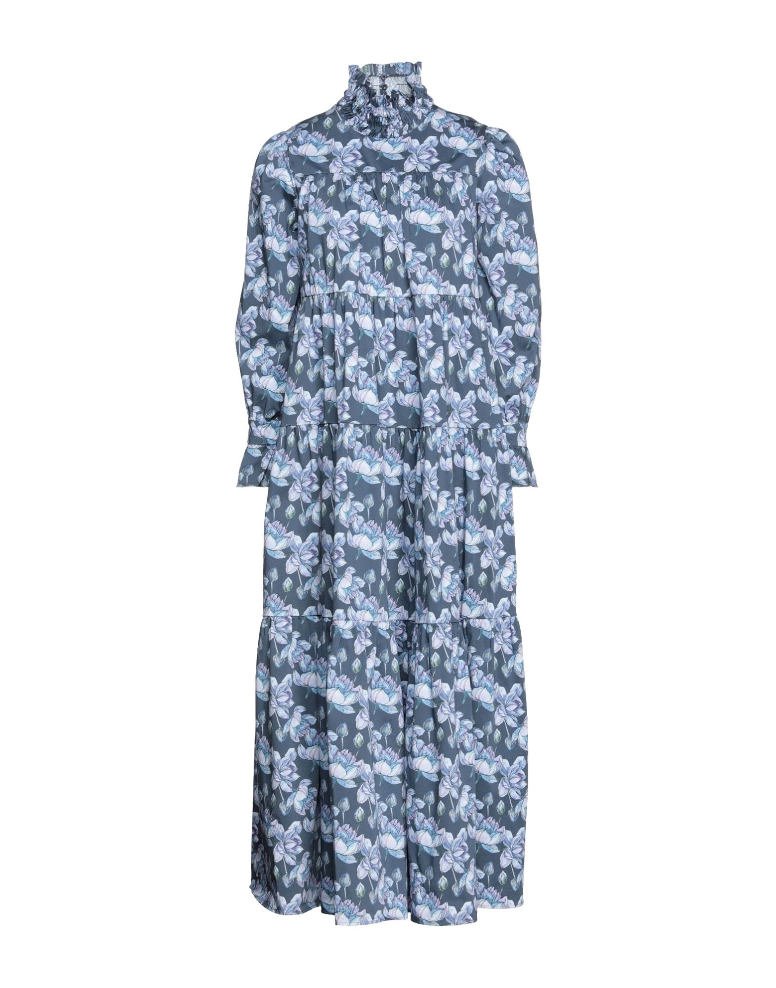Aglini Long Dresses In Blue