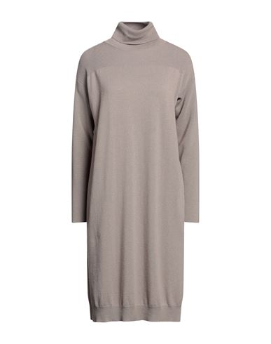 Seventy Sergio Tegon Seventy Venezia Woman Midi Dress Beige Size 8 Wool, Cashmere