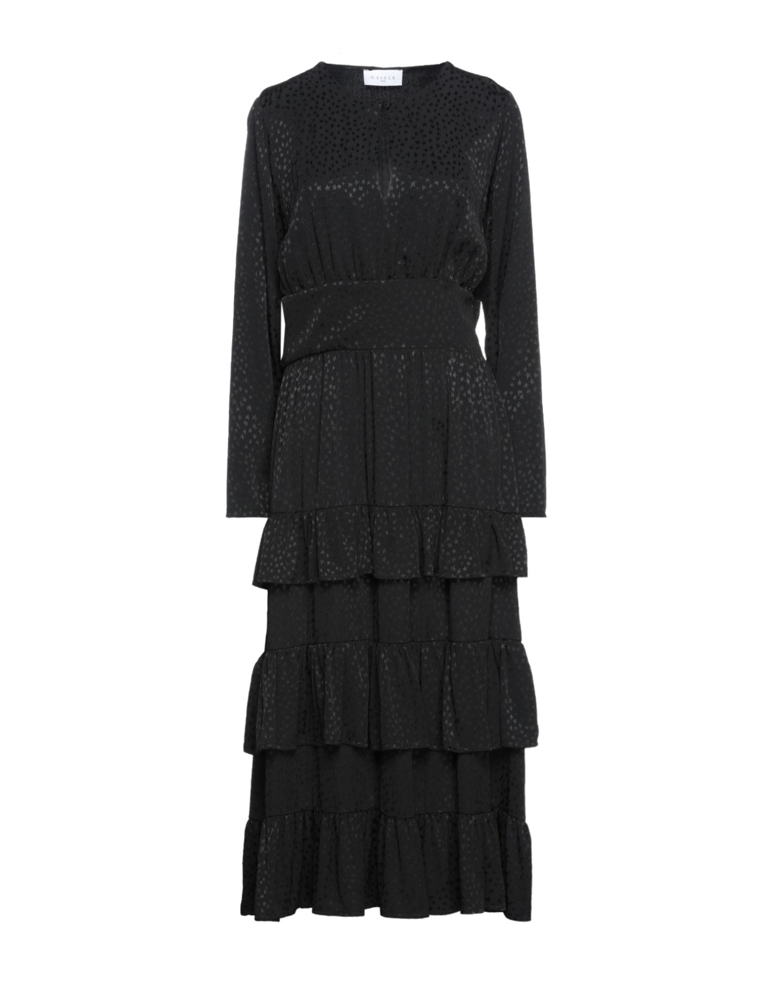 Gaelle Paris Midi Dresses In Black | ModeSens