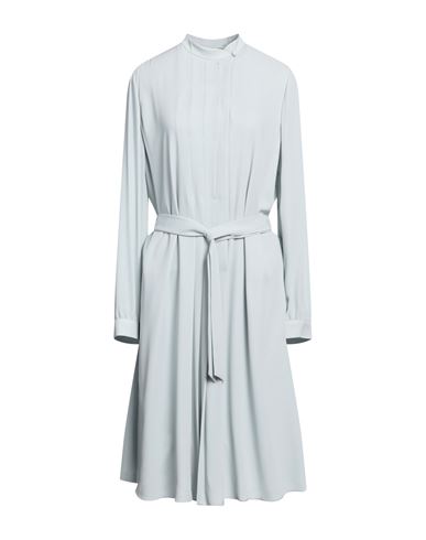 Emporio Armani Woman Midi Dress Light Grey Size 14 Polyester