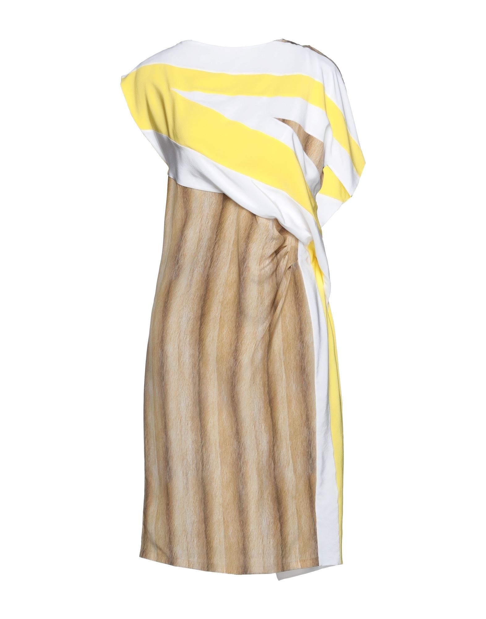Burberry Midi Dresses In Yellow