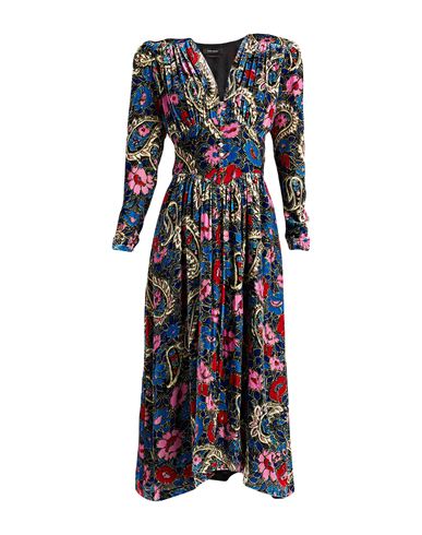 Isabel Marant Woman Long Dress Blue Size 6 Viscose, Silk