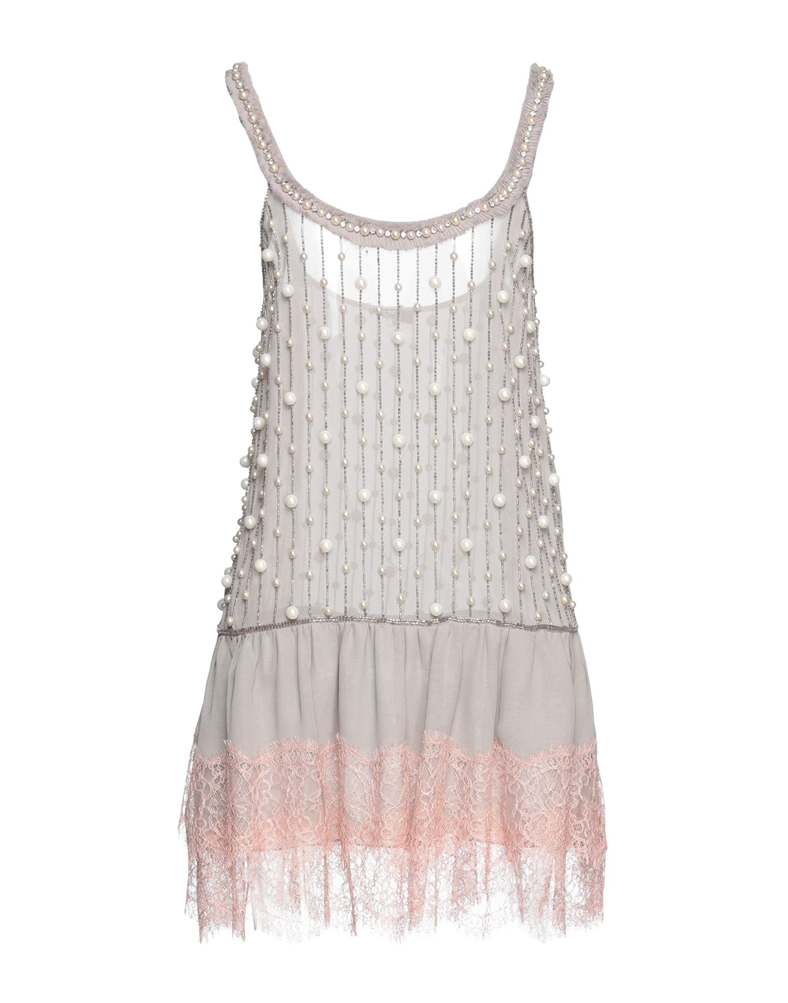 Elisabetta Franchi Short Dresses In Grey