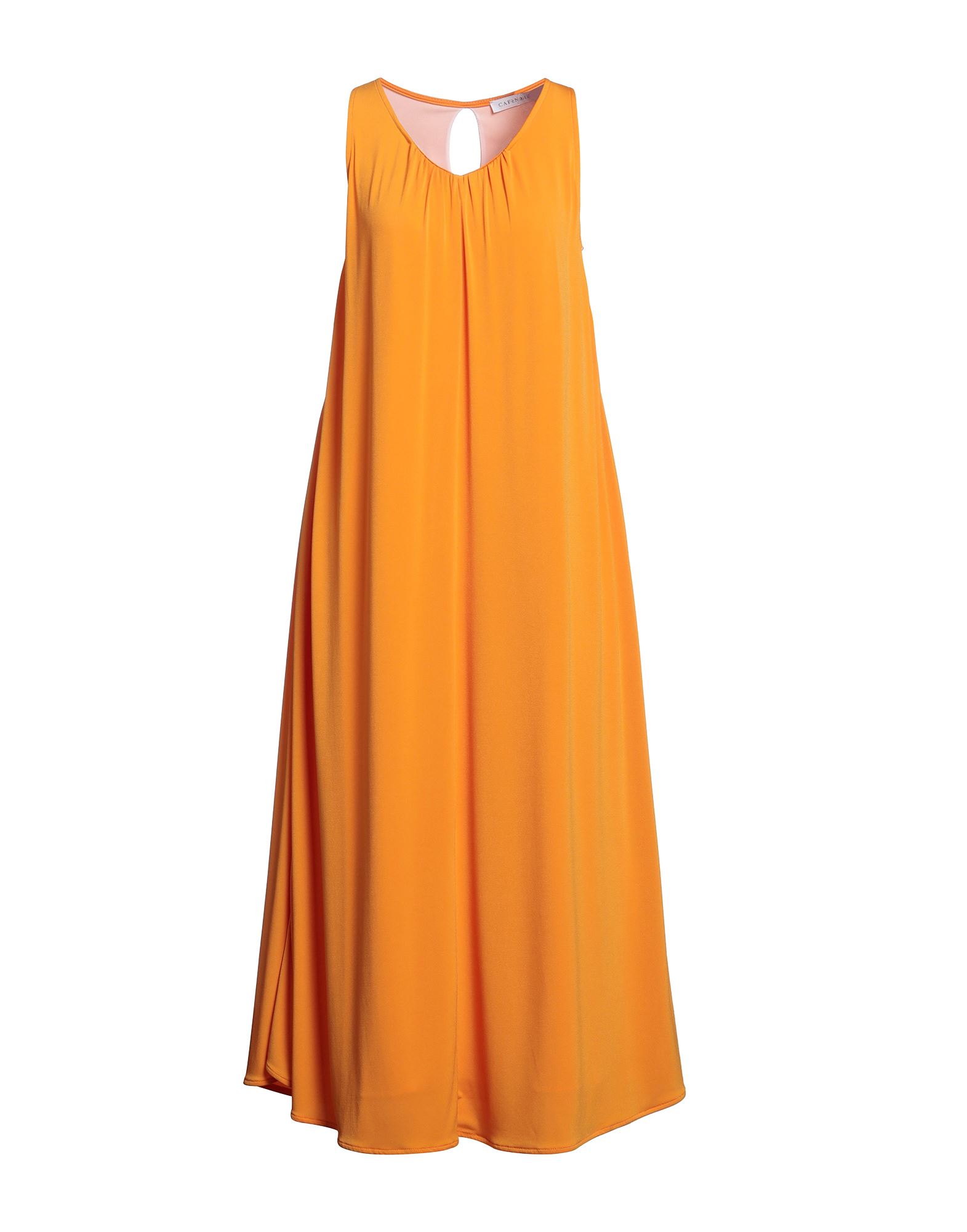 Cafènoir Woman Midi Dress Mandarin Size S Polyester, Elastane