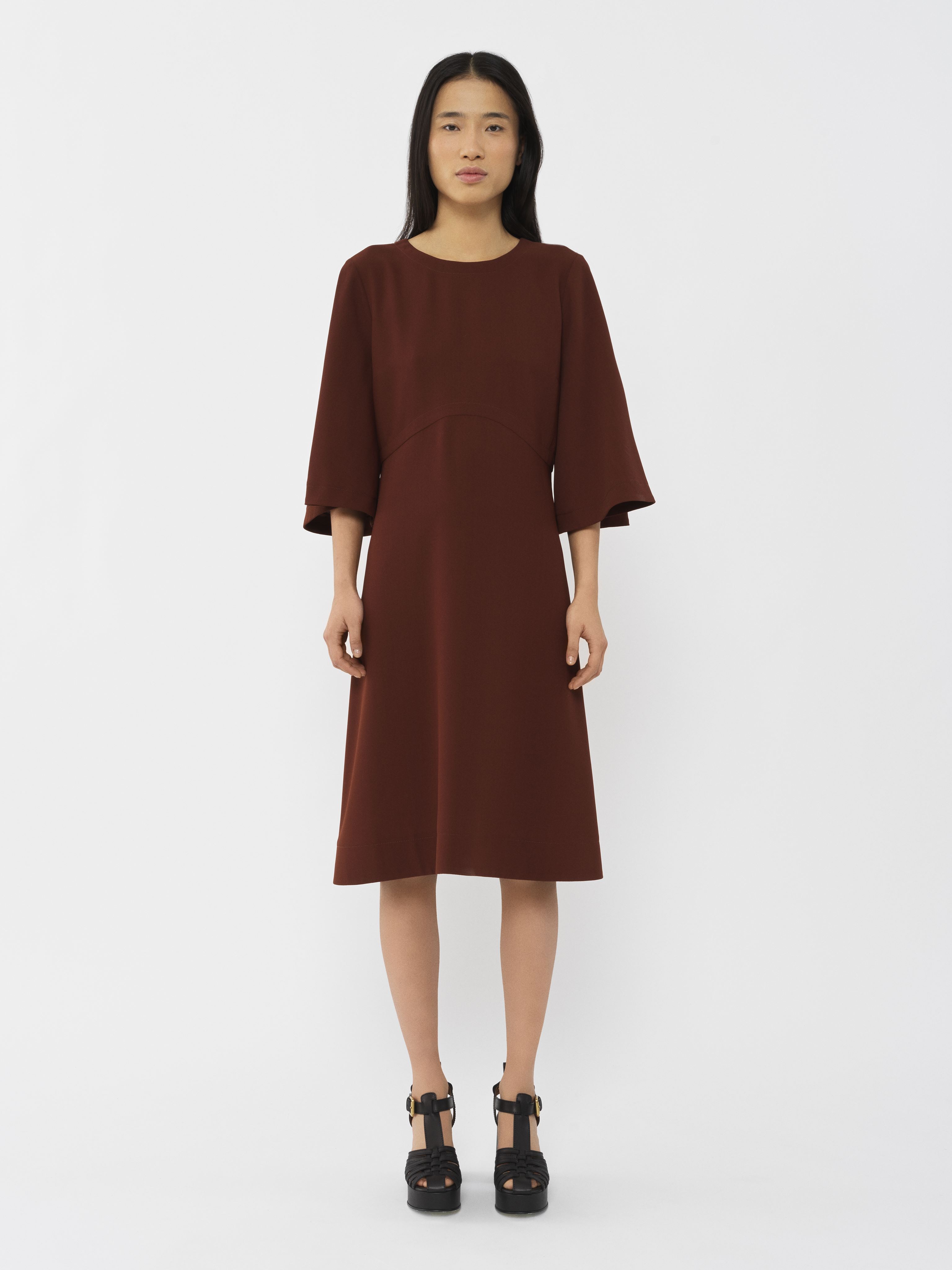 See By Chloé Midi Dresses In Orange