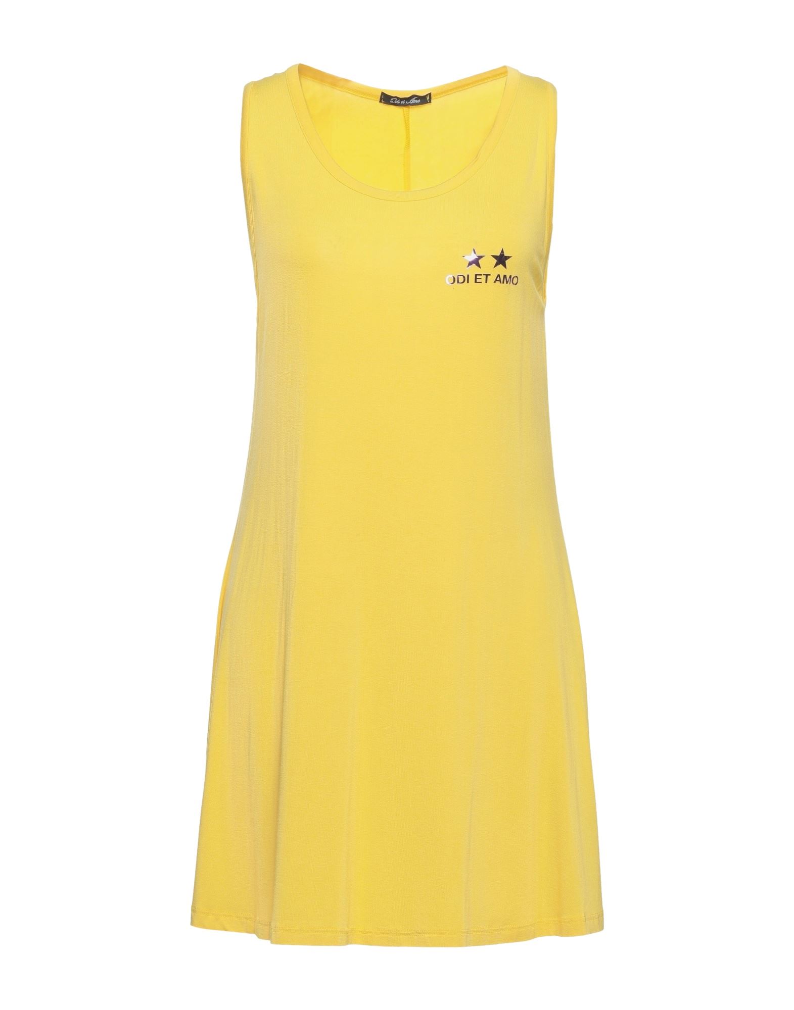 Odi Et Amo Short Dresses In Yellow