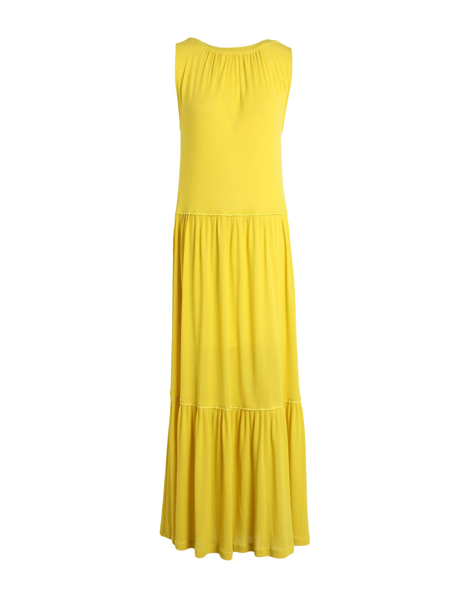 Shop See By Chloé Woman Maxi Dress Yellow Size M Cotton