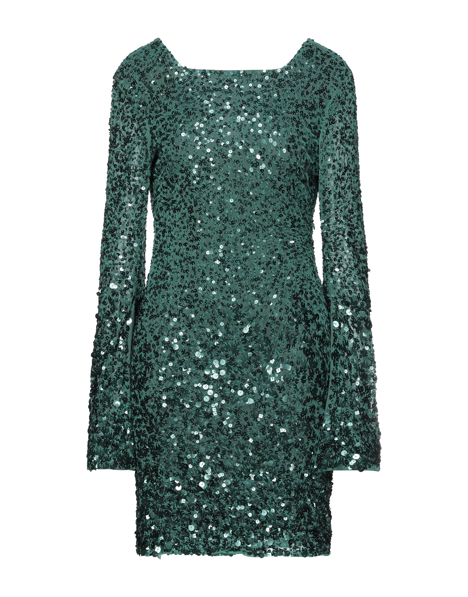 Alphamoment Short Dresses In Green Modesens